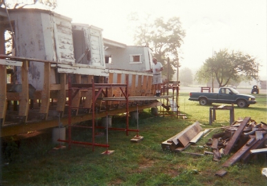 views of the restoration of the St. Helena II